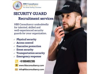 Security guard recruitment services