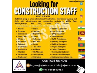 Leading Building & Construction Recruitment Agency from India